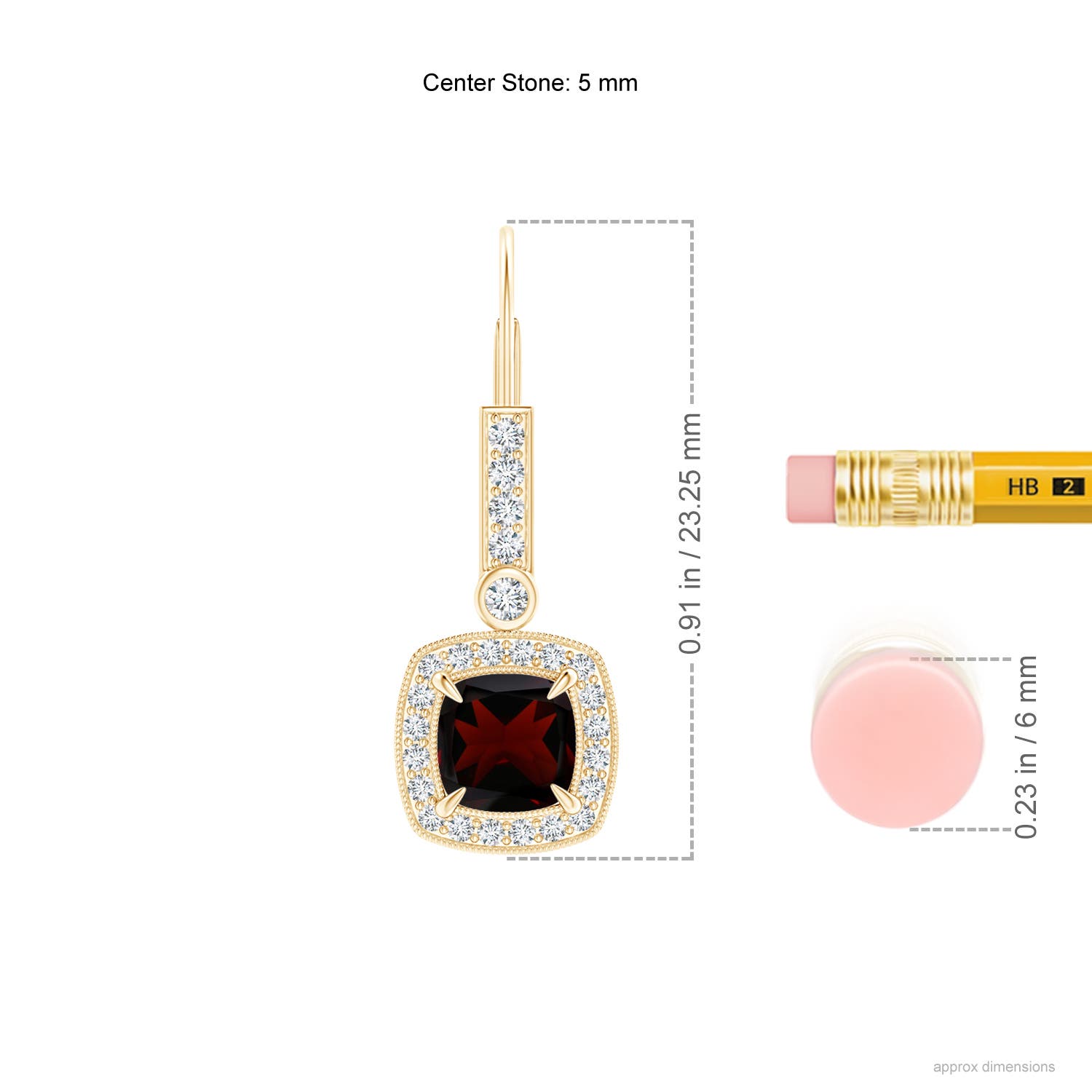 A - Garnet / 1.92 CT / 14 KT Yellow Gold