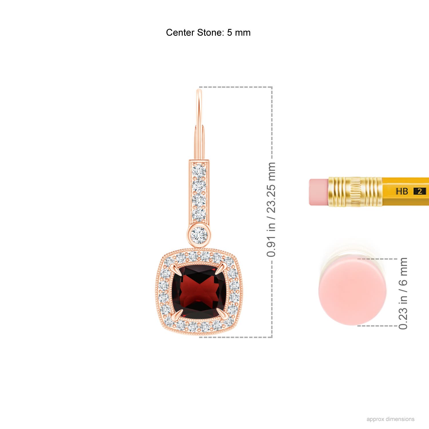 AA - Garnet / 1.92 CT / 14 KT Rose Gold