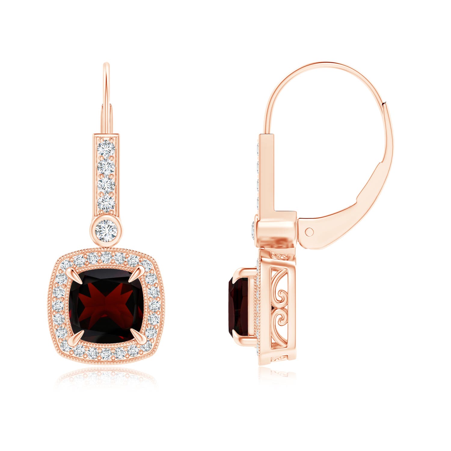 A - Garnet / 2.89 CT / 14 KT Rose Gold