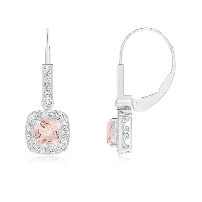 AA - Morganite / 1.22 CT / 14 KT White Gold