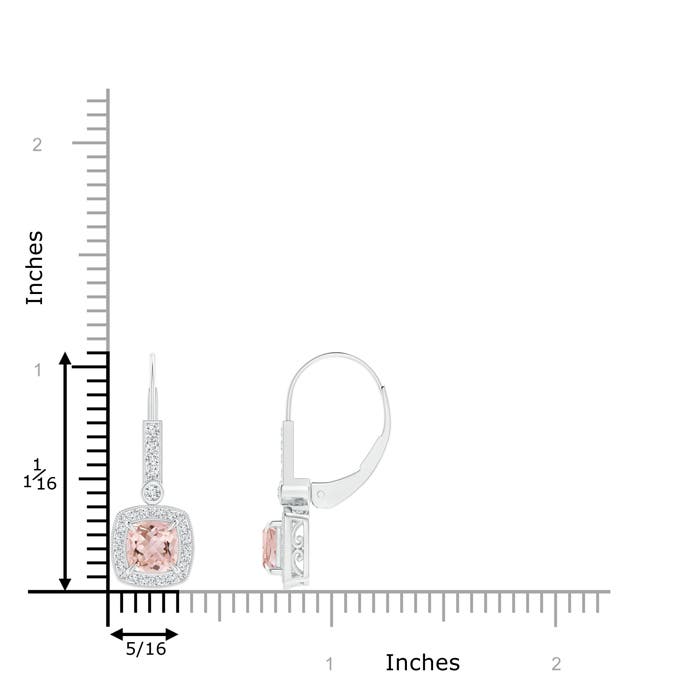 AAAA - Morganite / 1.22 CT / 14 KT White Gold