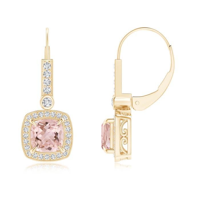 AAAA - Morganite / 1.89 CT / 14 KT Yellow Gold