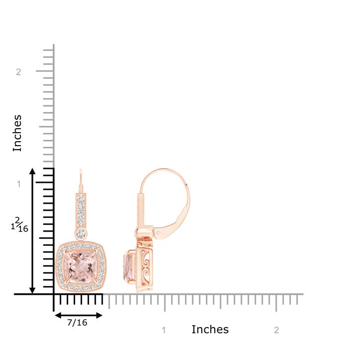 AAAA - Morganite / 2.88 CT / 14 KT Rose Gold