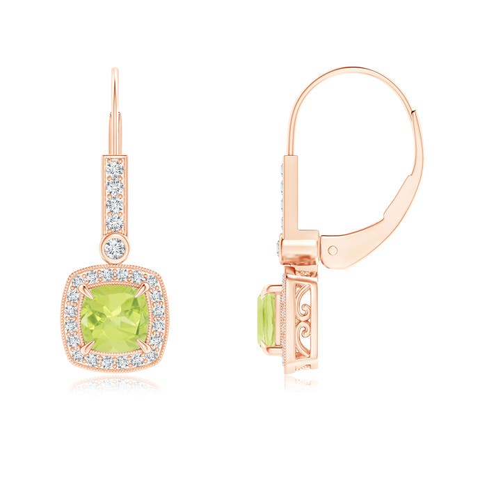 A - Peridot / 1.52 CT / 14 KT Rose Gold