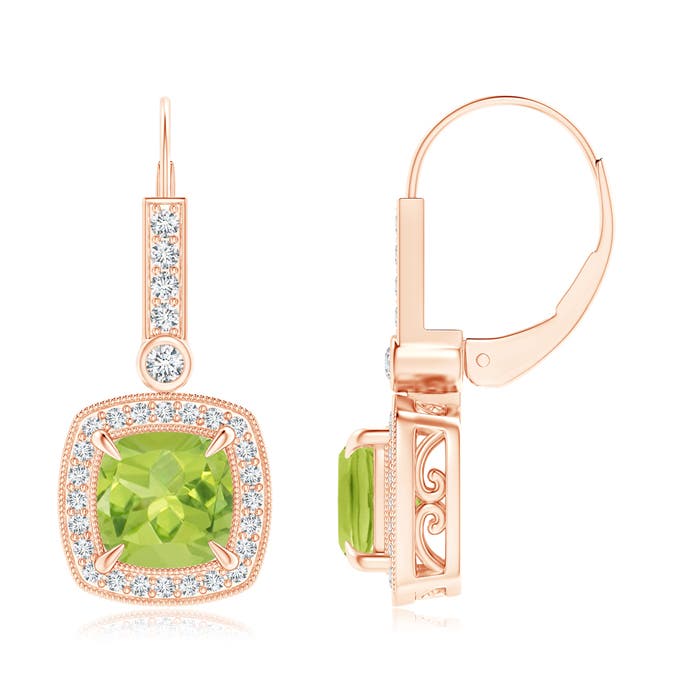 AA - Peridot / 3.28 CT / 14 KT Rose Gold