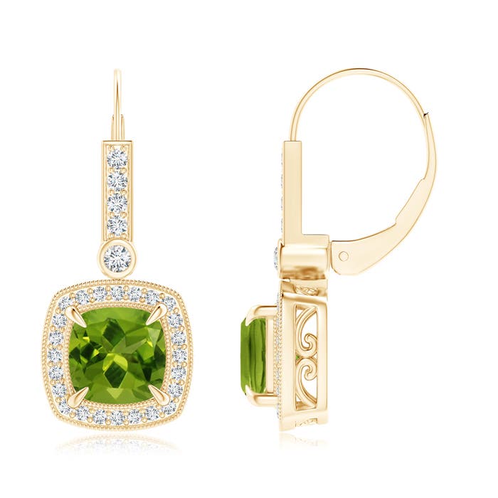 AAAA - Peridot / 3.28 CT / 14 KT Yellow Gold