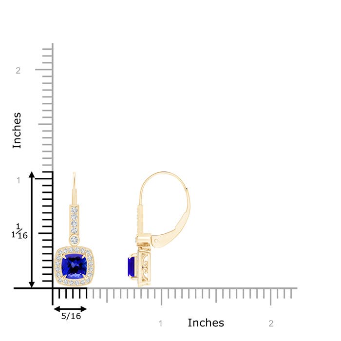 AAAA - Tanzanite / 1.92 CT / 14 KT Yellow Gold