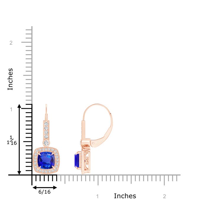 AAA - Tanzanite / 2.49 CT / 14 KT Rose Gold