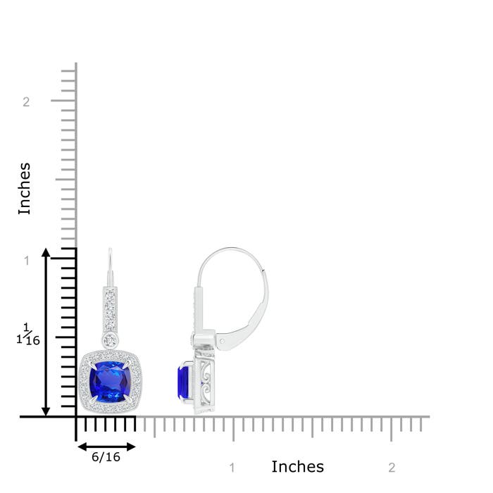 AAA - Tanzanite / 2.49 CT / 14 KT White Gold