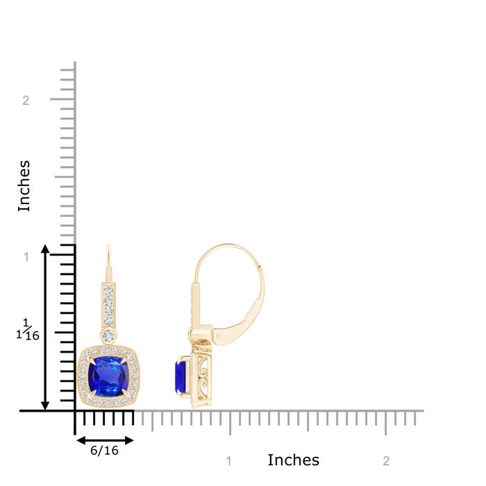 AAA - Tanzanite / 2.49 CT / 14 KT Yellow Gold