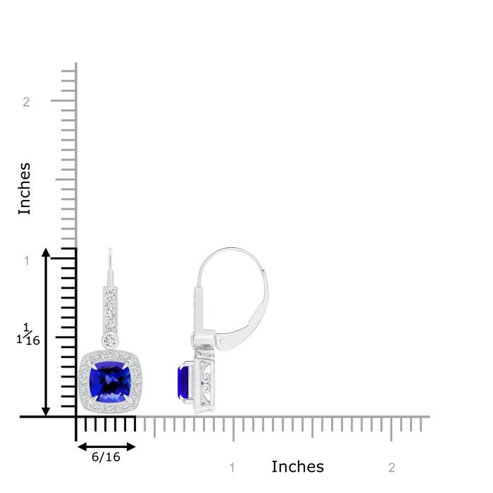 AAAA - Tanzanite / 2.49 CT / 14 KT White Gold