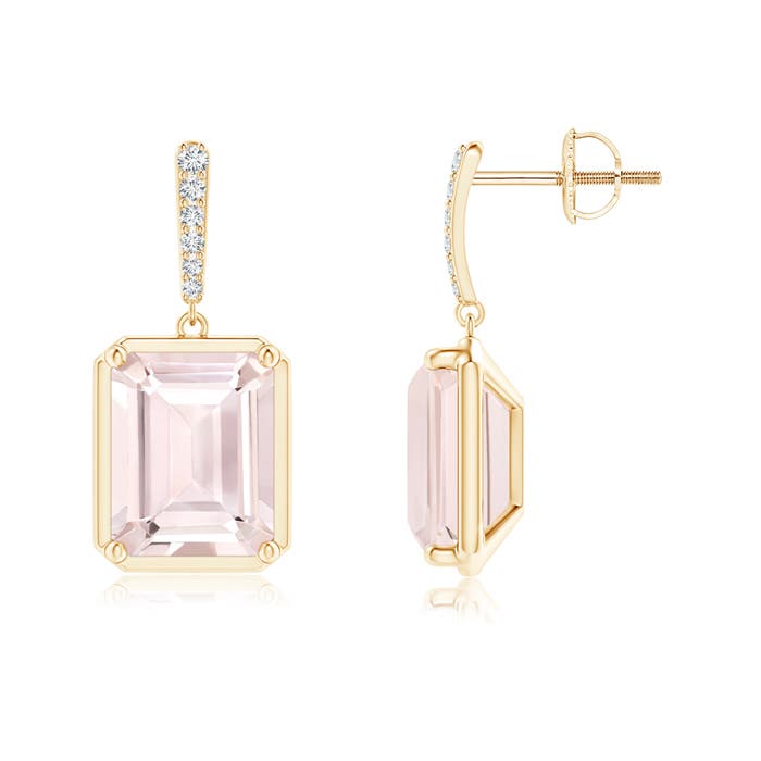 A - Morganite / 6.27 CT / 14 KT Yellow Gold