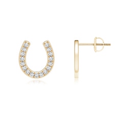Yellow Gold Diamond Earrings