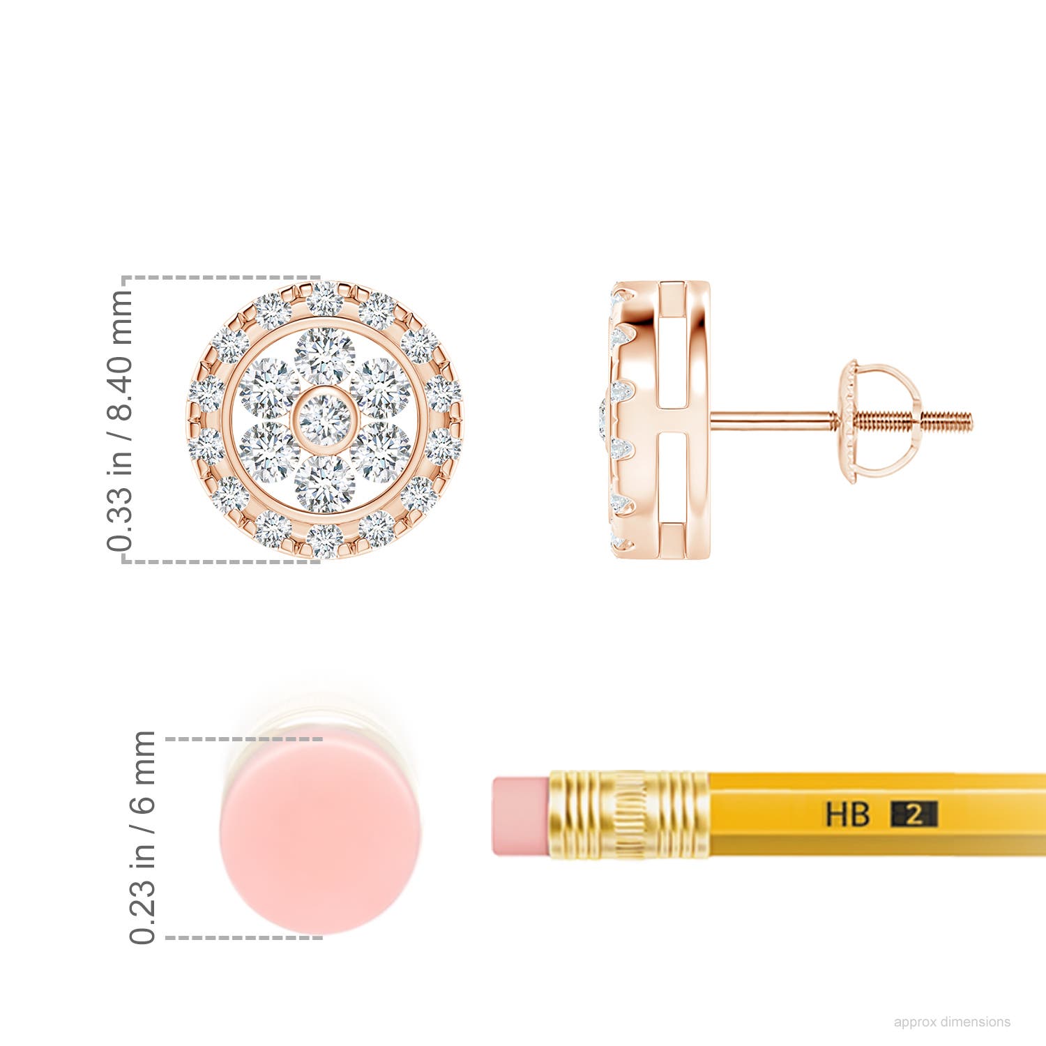 G, VS2 / 0.5 CT / 14 KT Rose Gold