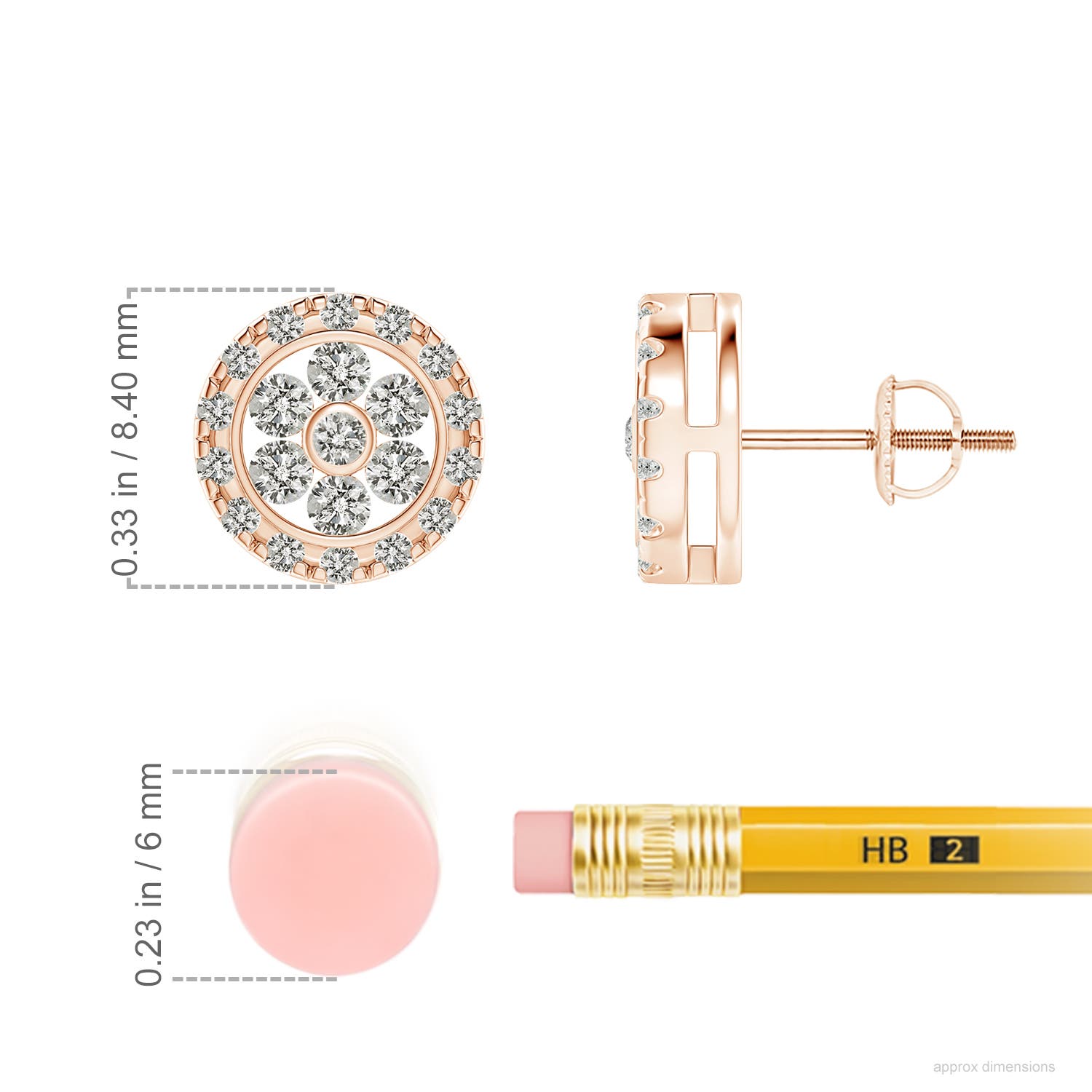 K, I3 / 0.5 CT / 14 KT Rose Gold