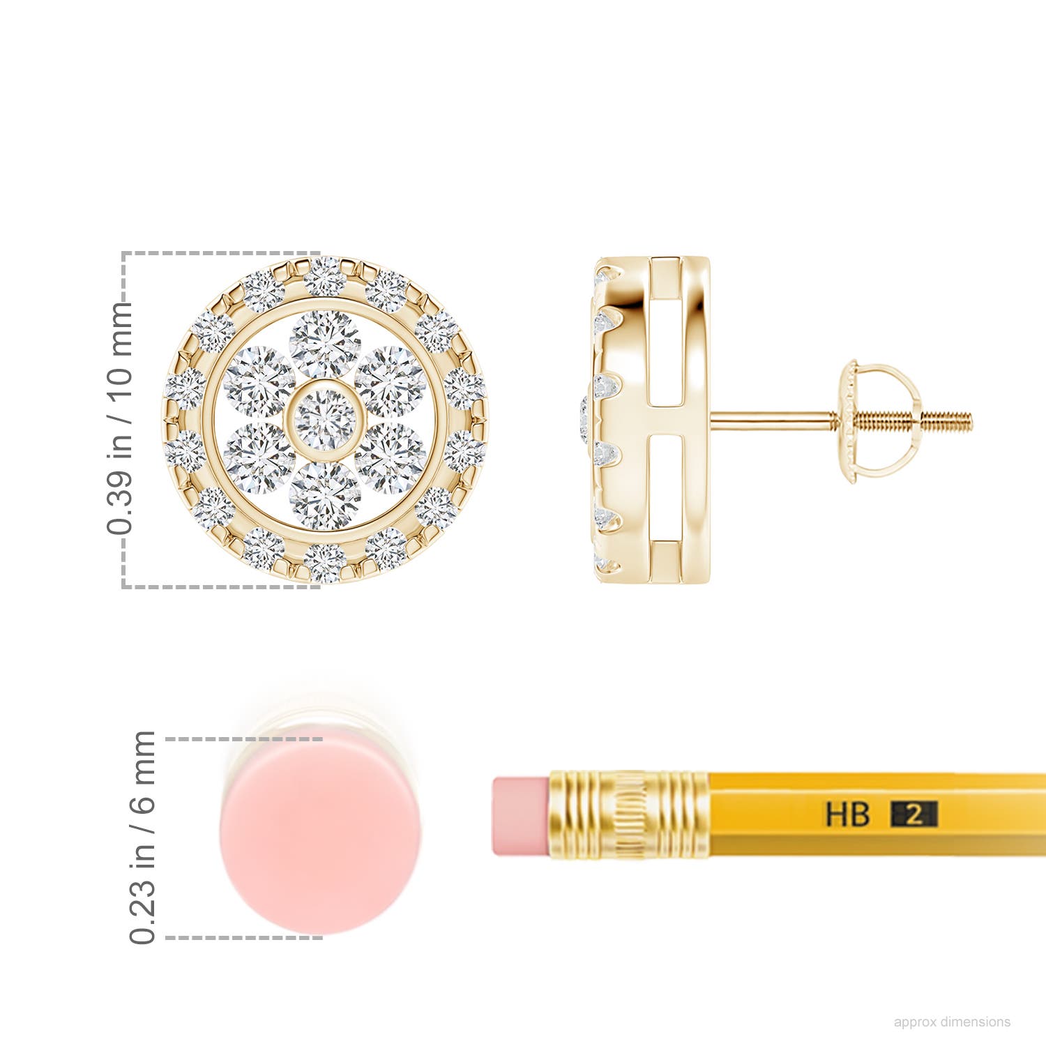 H, SI2 / 0.75 CT / 14 KT Yellow Gold