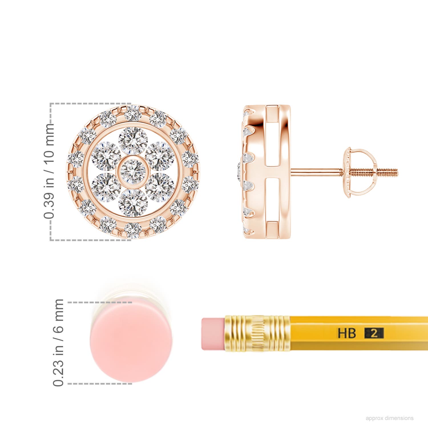 I-J, I1-I2 / 0.75 CT / 14 KT Rose Gold