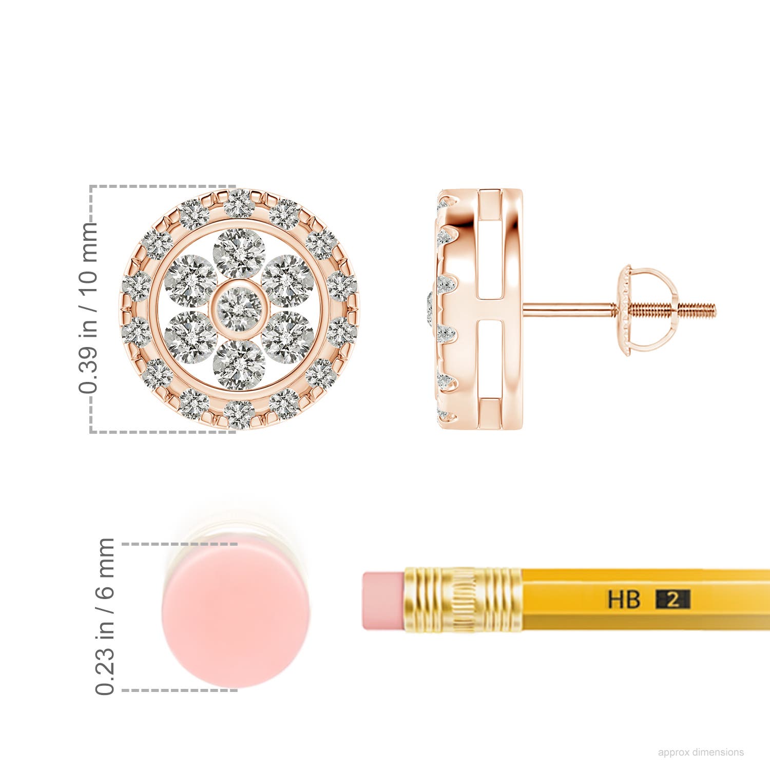 K, I3 / 0.75 CT / 14 KT Rose Gold