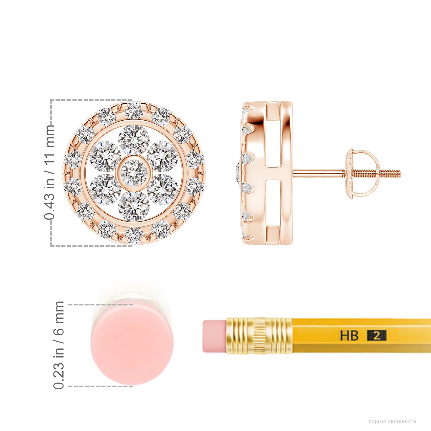 I-J, I1-I2 / 1.01 CT / 14 KT Rose Gold