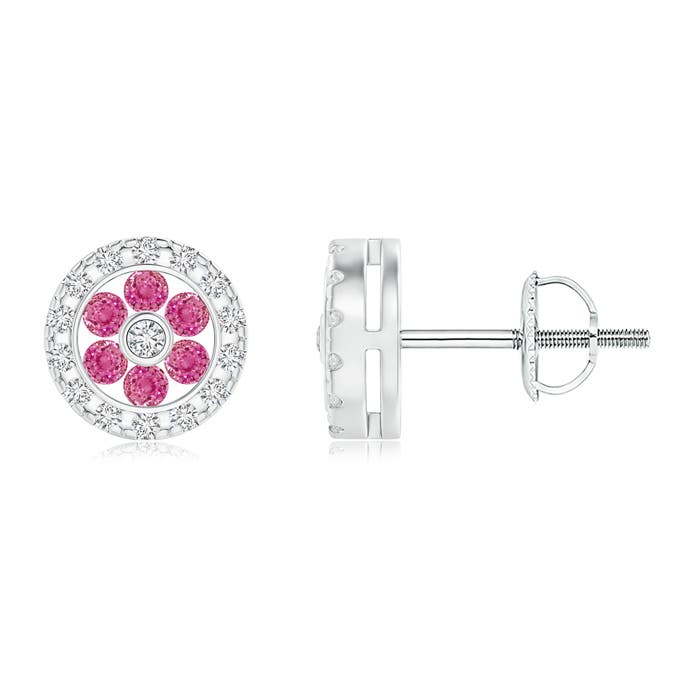 AAA - Pink Sapphire / 0.31 CT / 14 KT White Gold