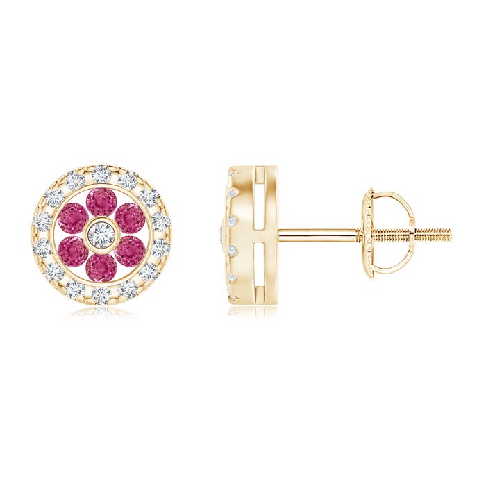 AAAA - Pink Sapphire / 0.31 CT / 14 KT Yellow Gold