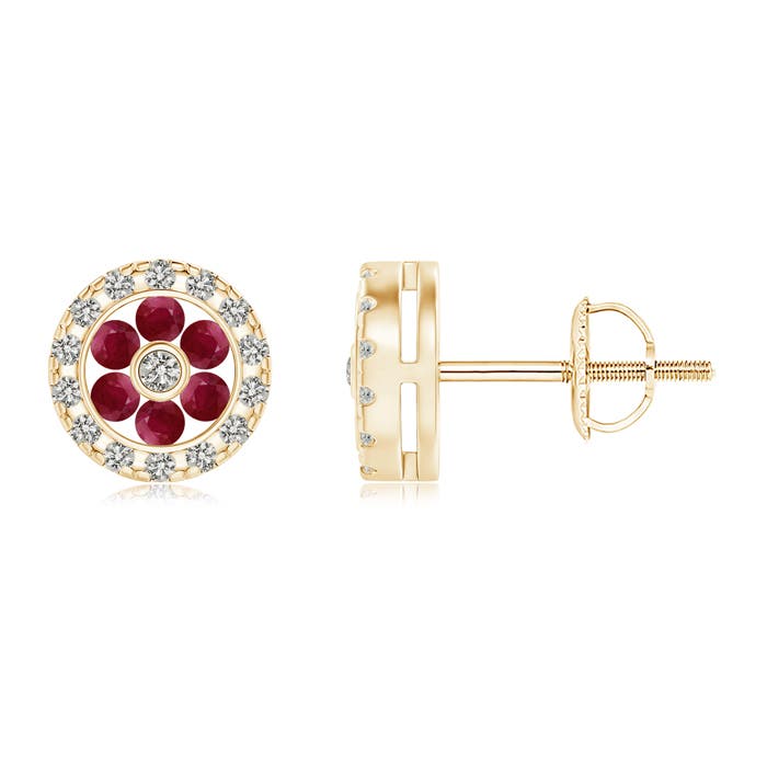 A - Ruby / 0.46 CT / 14 KT Yellow Gold