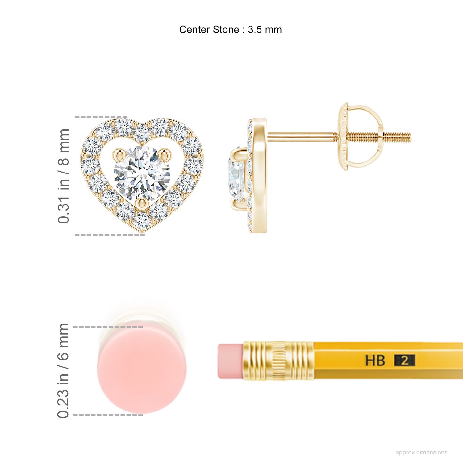 F-G, VS / 0.51 CT / 14 KT Yellow Gold