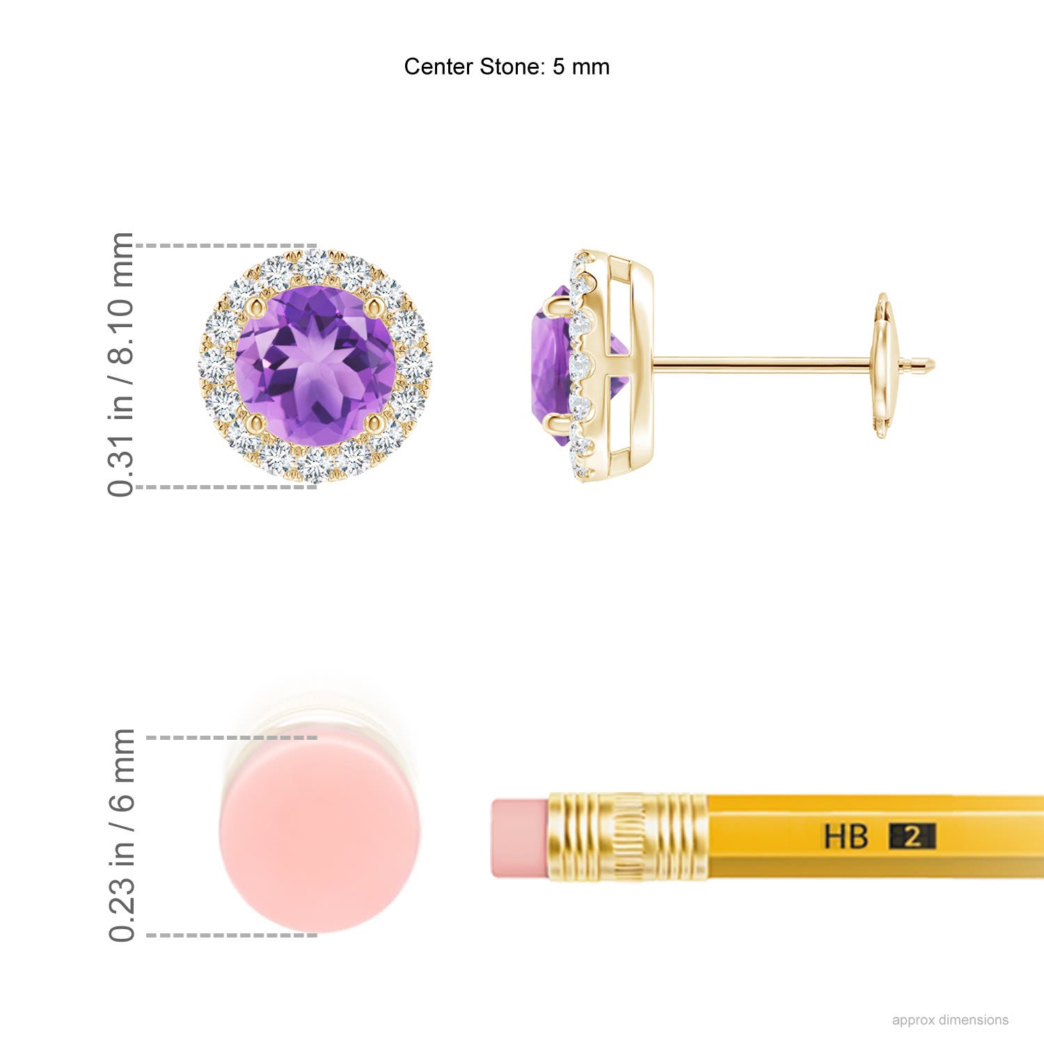 A - Amethyst / 1.16 CT / 14 KT Yellow Gold