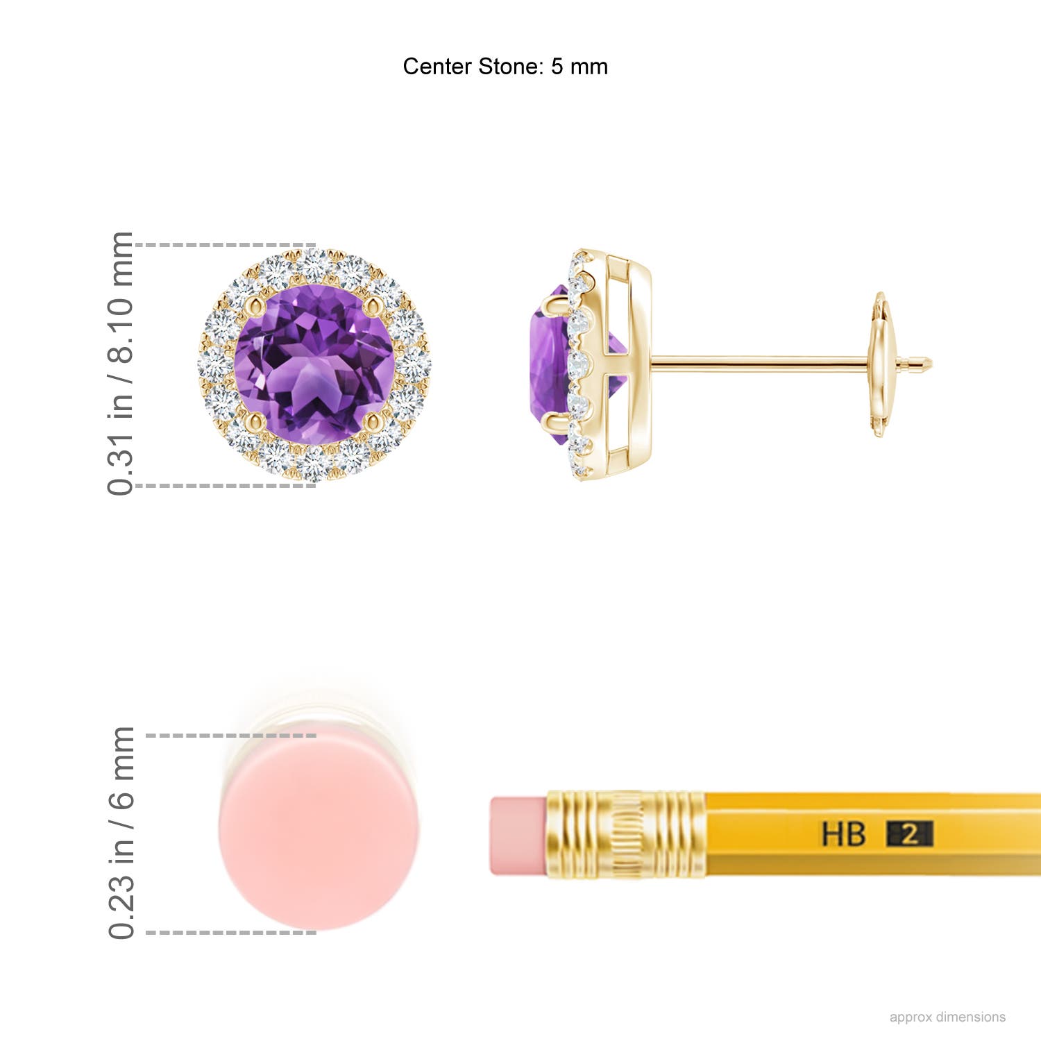 AA - Amethyst / 1.16 CT / 14 KT Yellow Gold