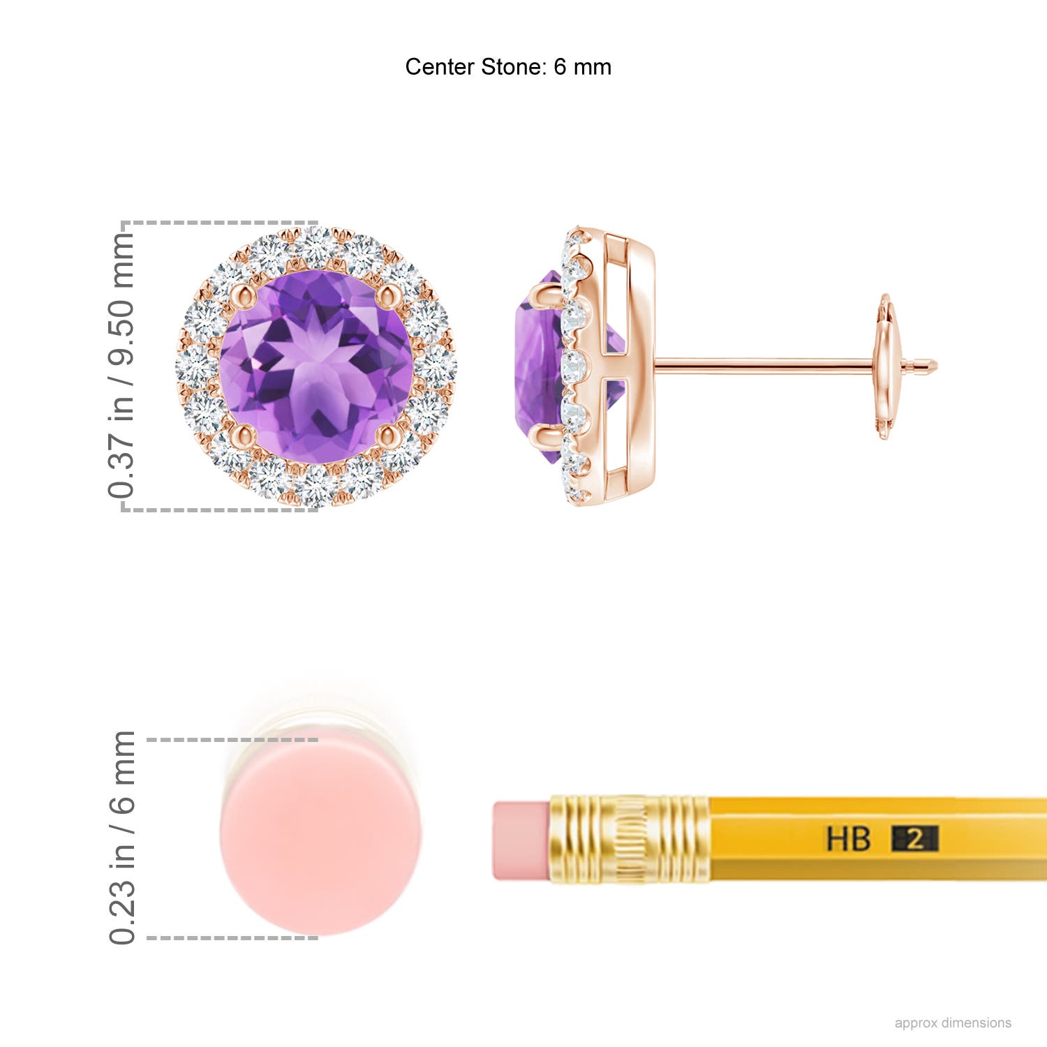 A - Amethyst / 1.98 CT / 14 KT Rose Gold