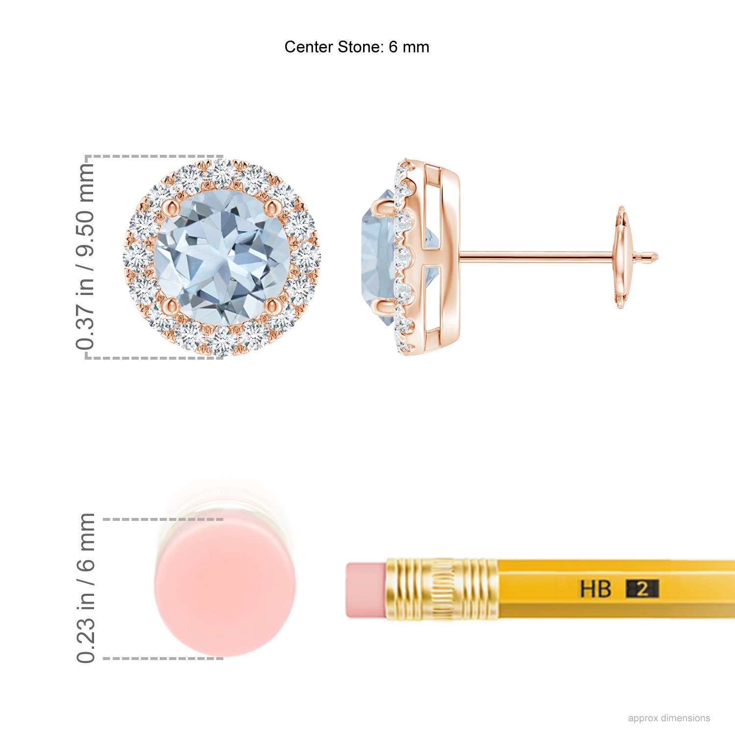 A - Aquamarine / 1.82 CT / 14 KT Rose Gold