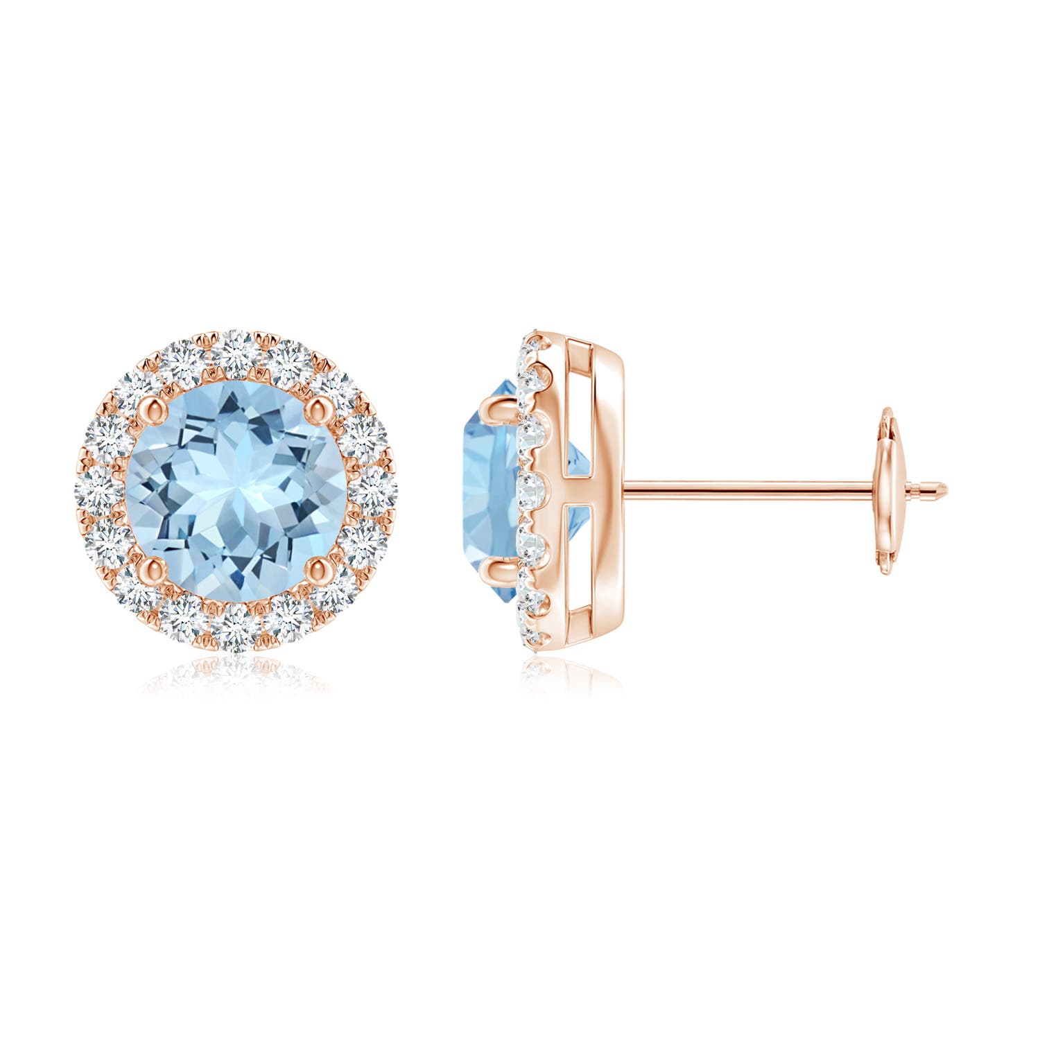 AAA - Aquamarine / 1.82 CT / 14 KT Rose Gold