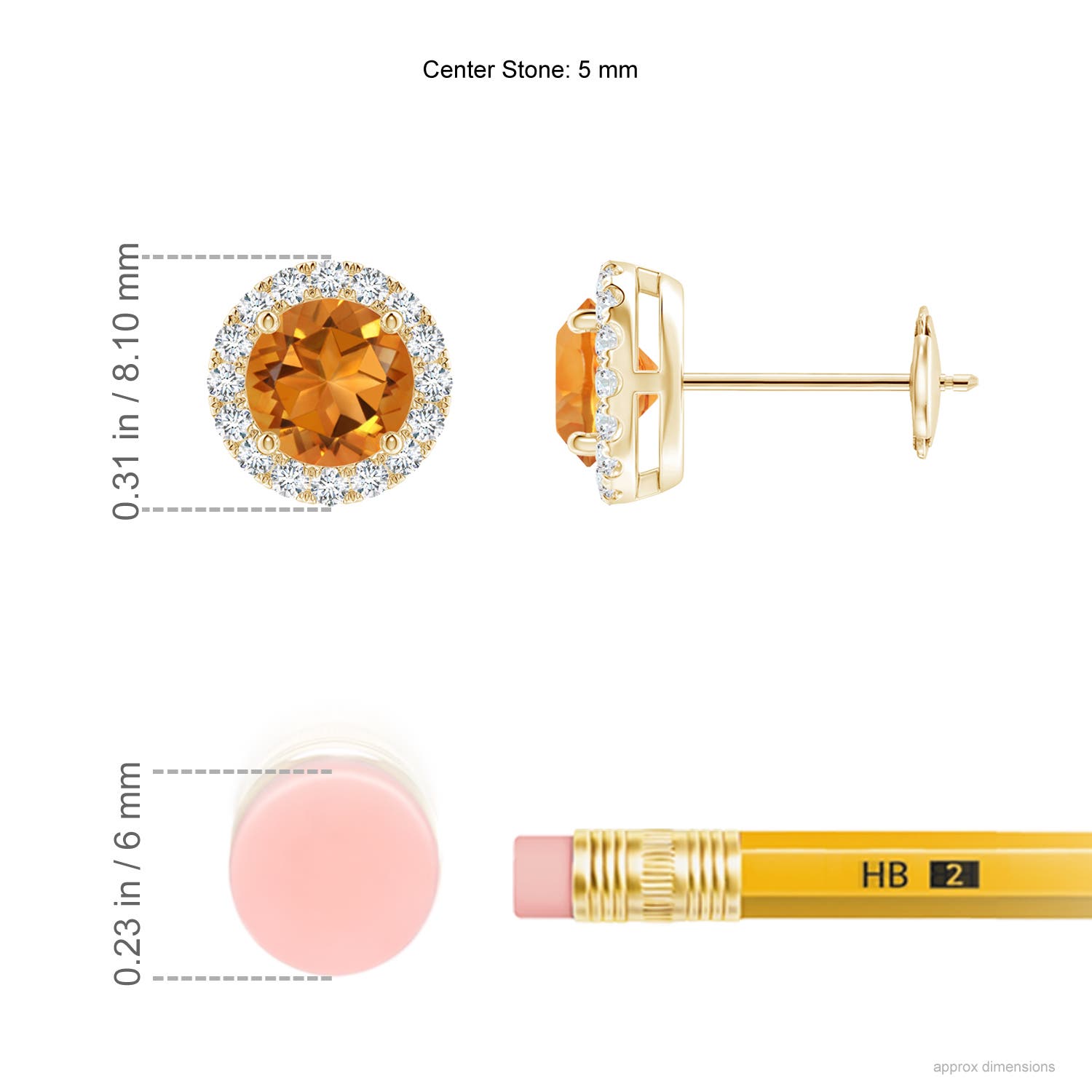 AAA - Citrine / 1.16 CT / 14 KT Yellow Gold