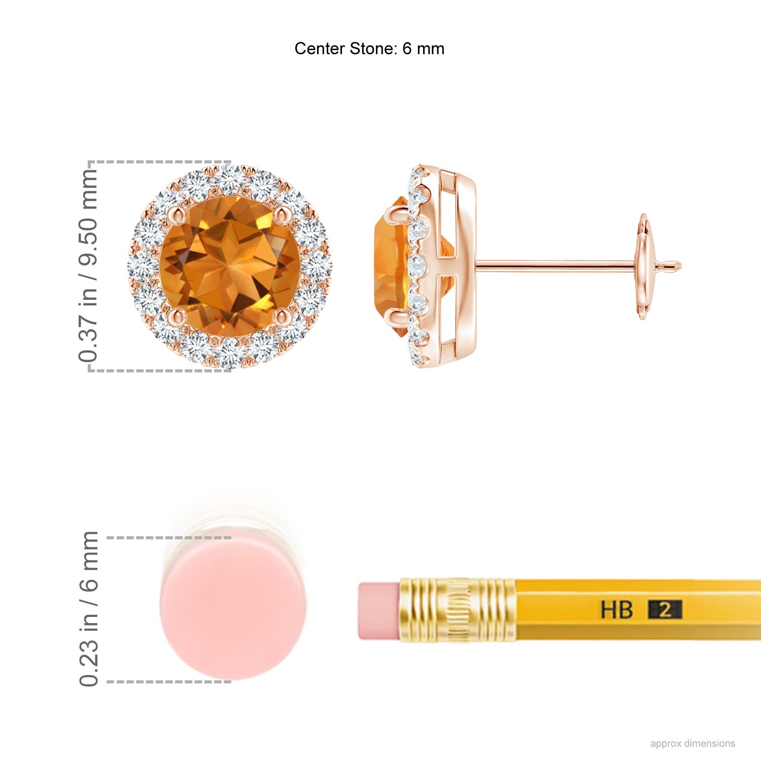 AAA - Citrine / 1.78 CT / 14 KT Rose Gold