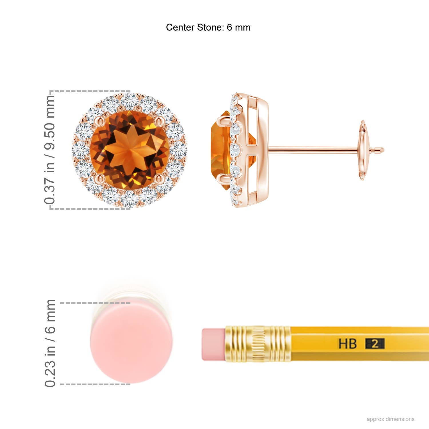 AAAA - Citrine / 1.78 CT / 14 KT Rose Gold