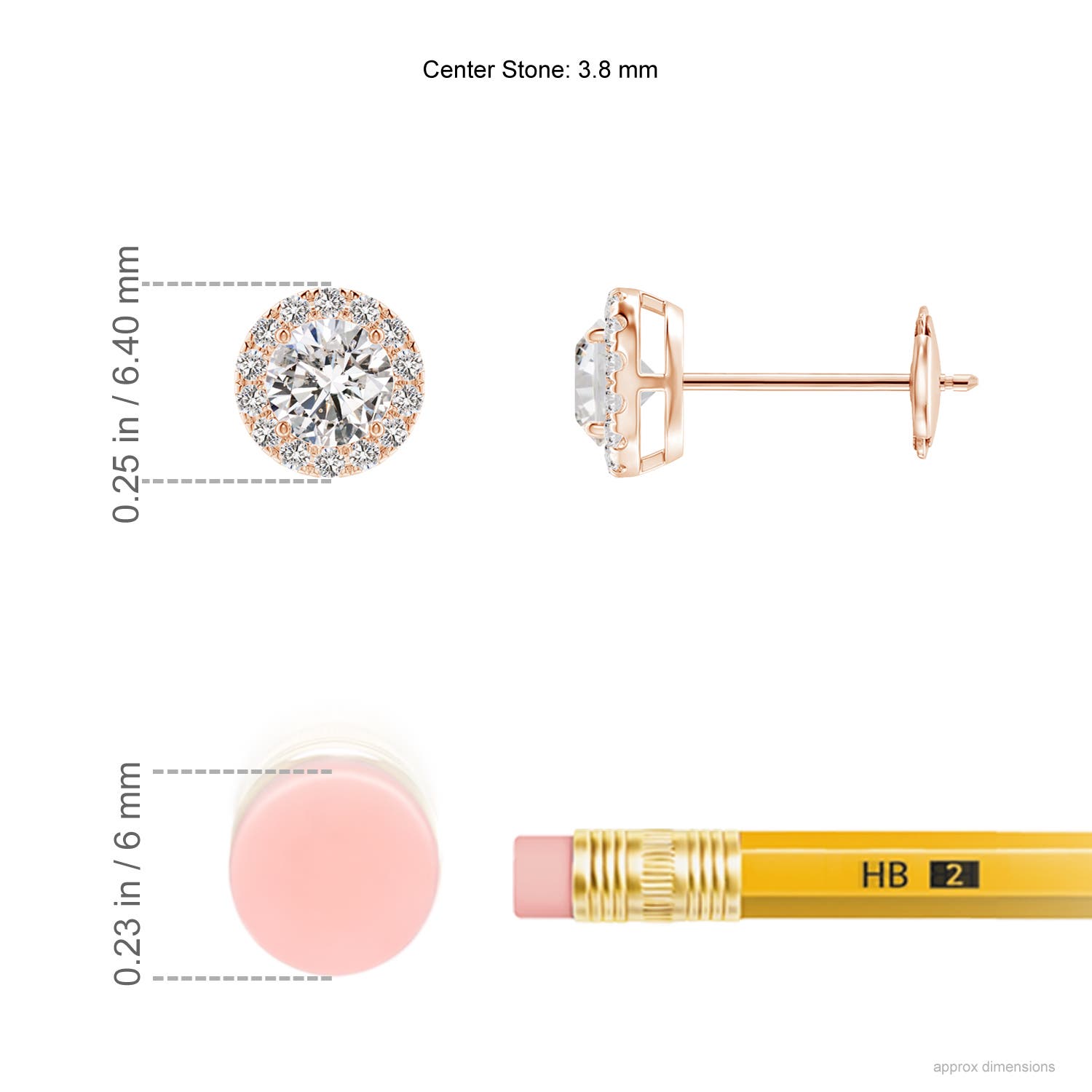 I-J, I1-I2 / 0.51 CT / 14 KT Rose Gold