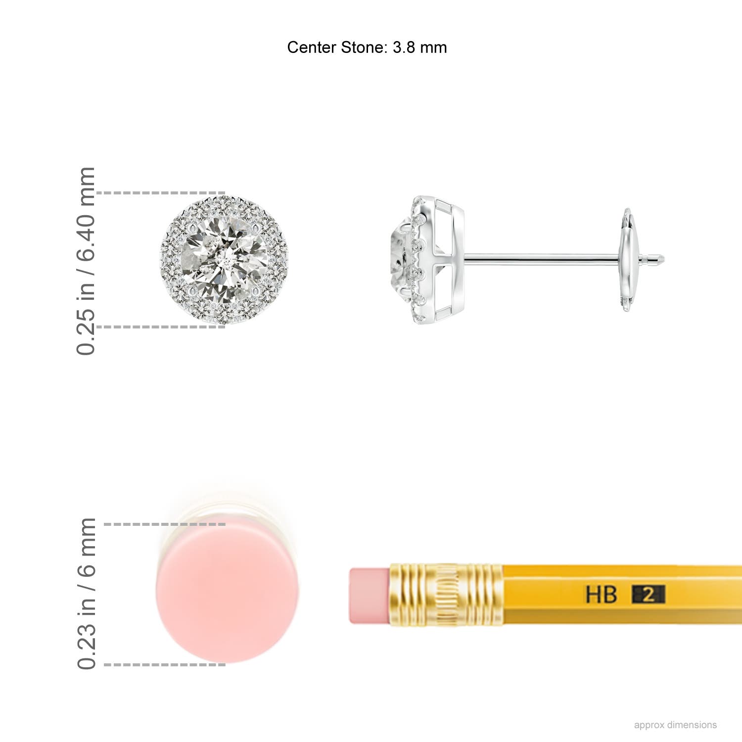 K, I3 / 0.51 CT / 14 KT White Gold