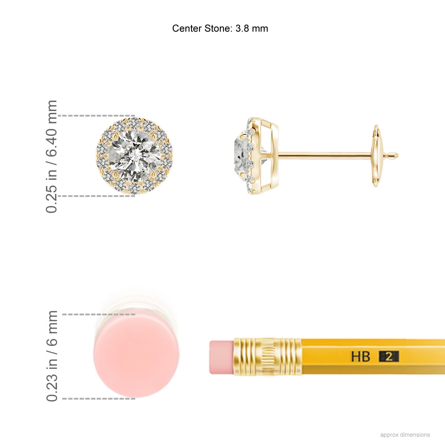 K, I3 / 0.51 CT / 14 KT Yellow Gold