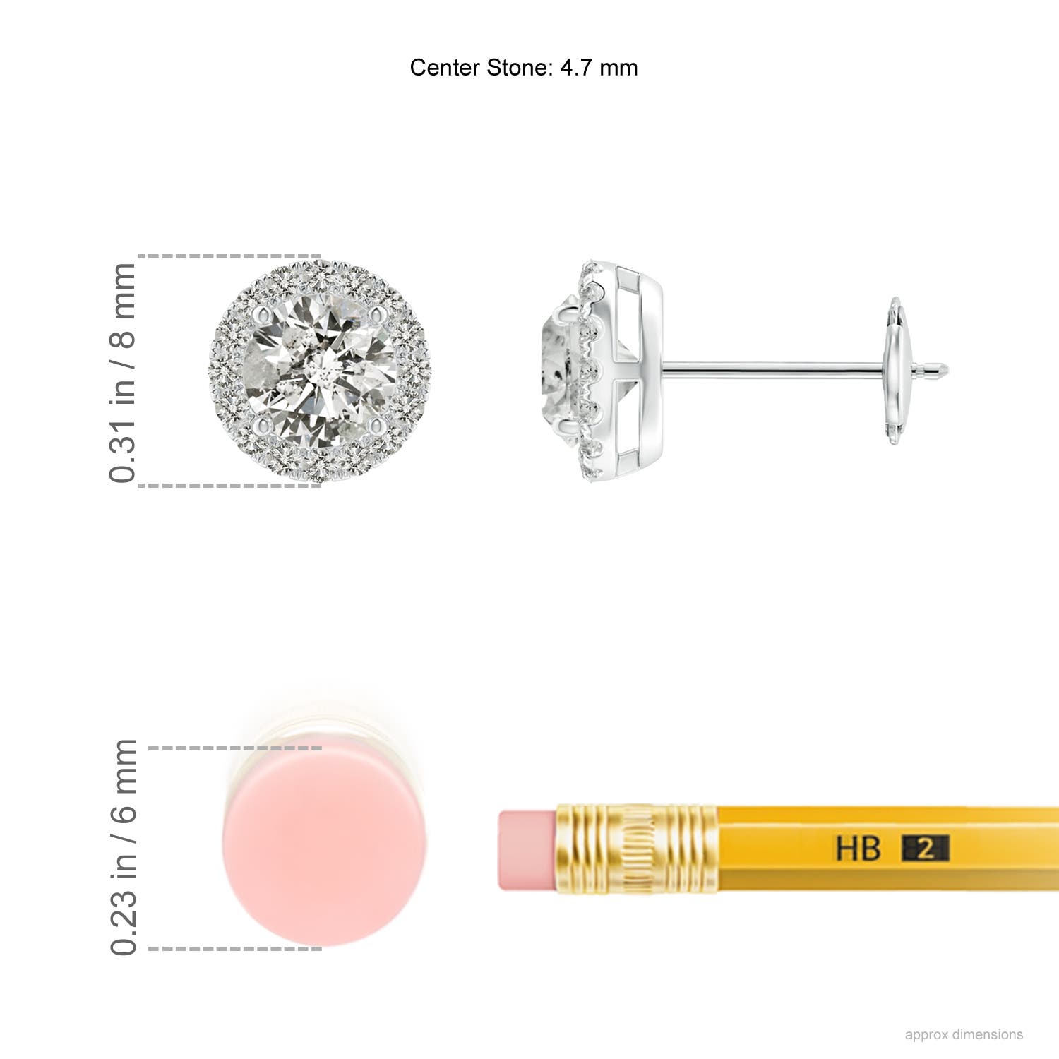 K, I3 / 1 CT / 14 KT White Gold