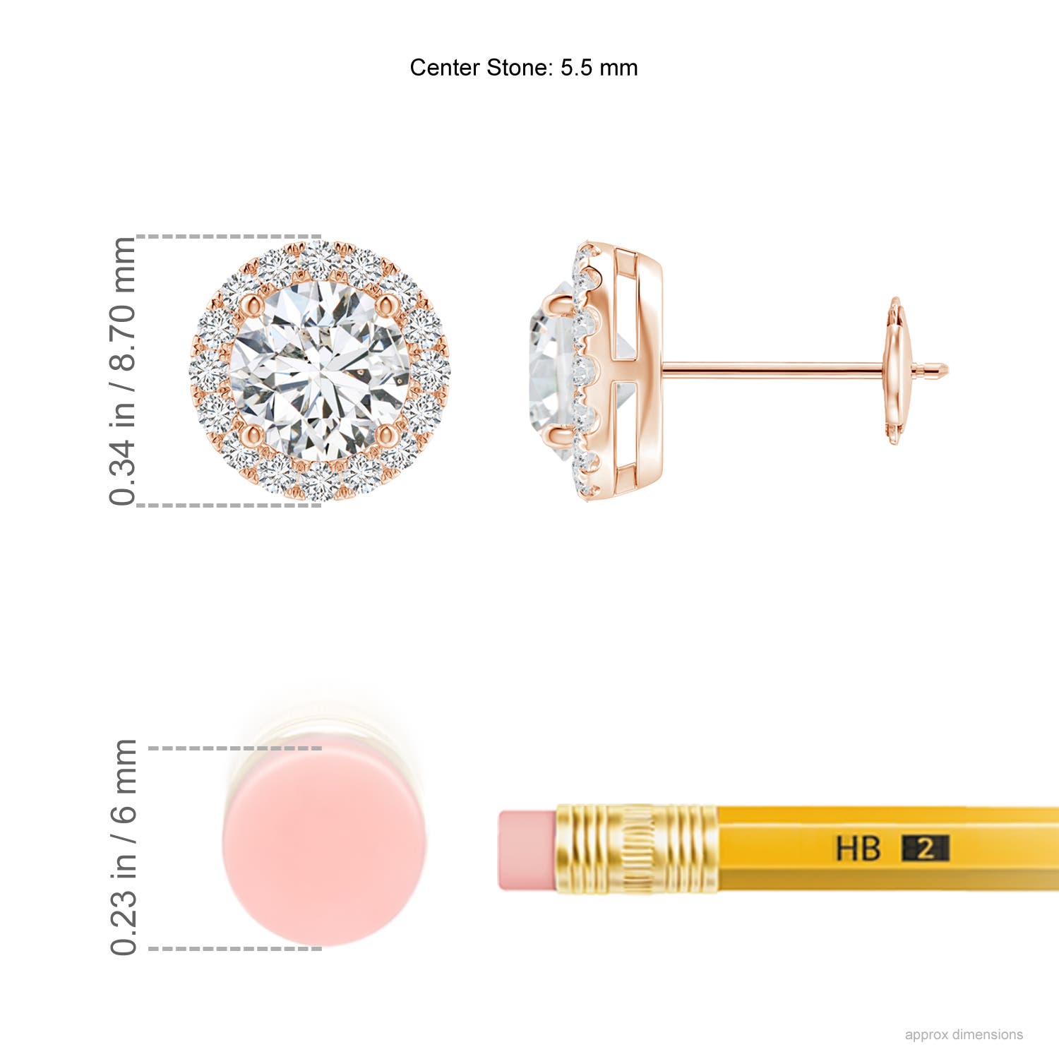 H, SI2 / 1.52 CT / 14 KT Rose Gold