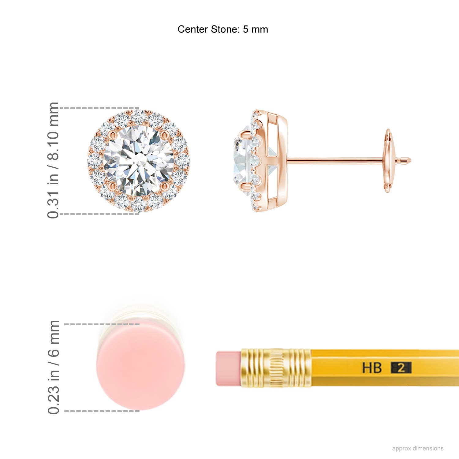 F-G, VS / 1.2 CT / 14 KT Rose Gold