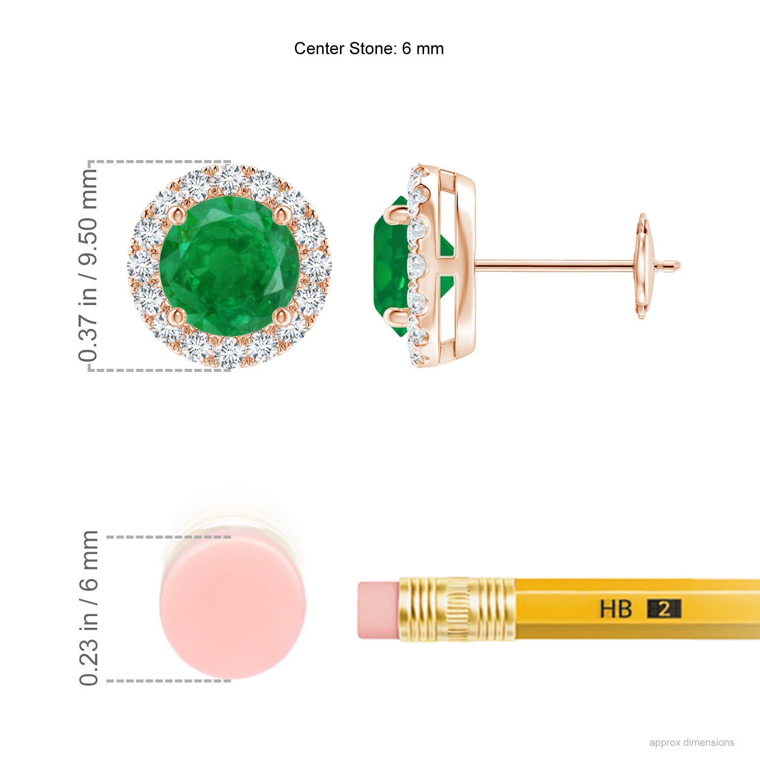 AA - Emerald / 1.88 CT / 14 KT Rose Gold