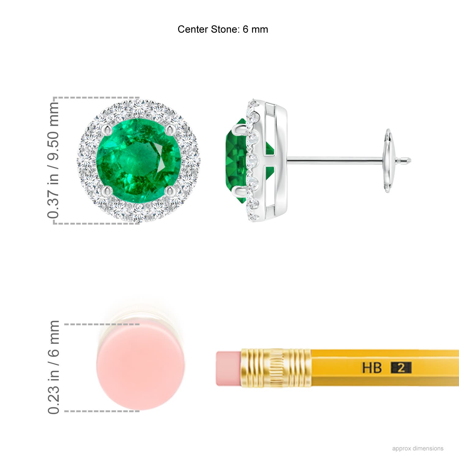 AAA - Emerald / 1.88 CT / 14 KT White Gold