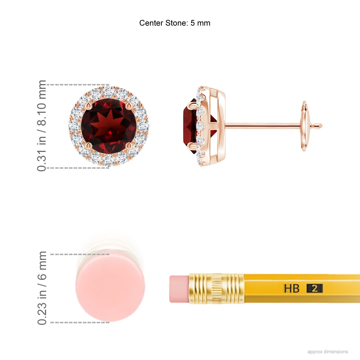 AAA - Garnet / 1.46 CT / 14 KT Rose Gold