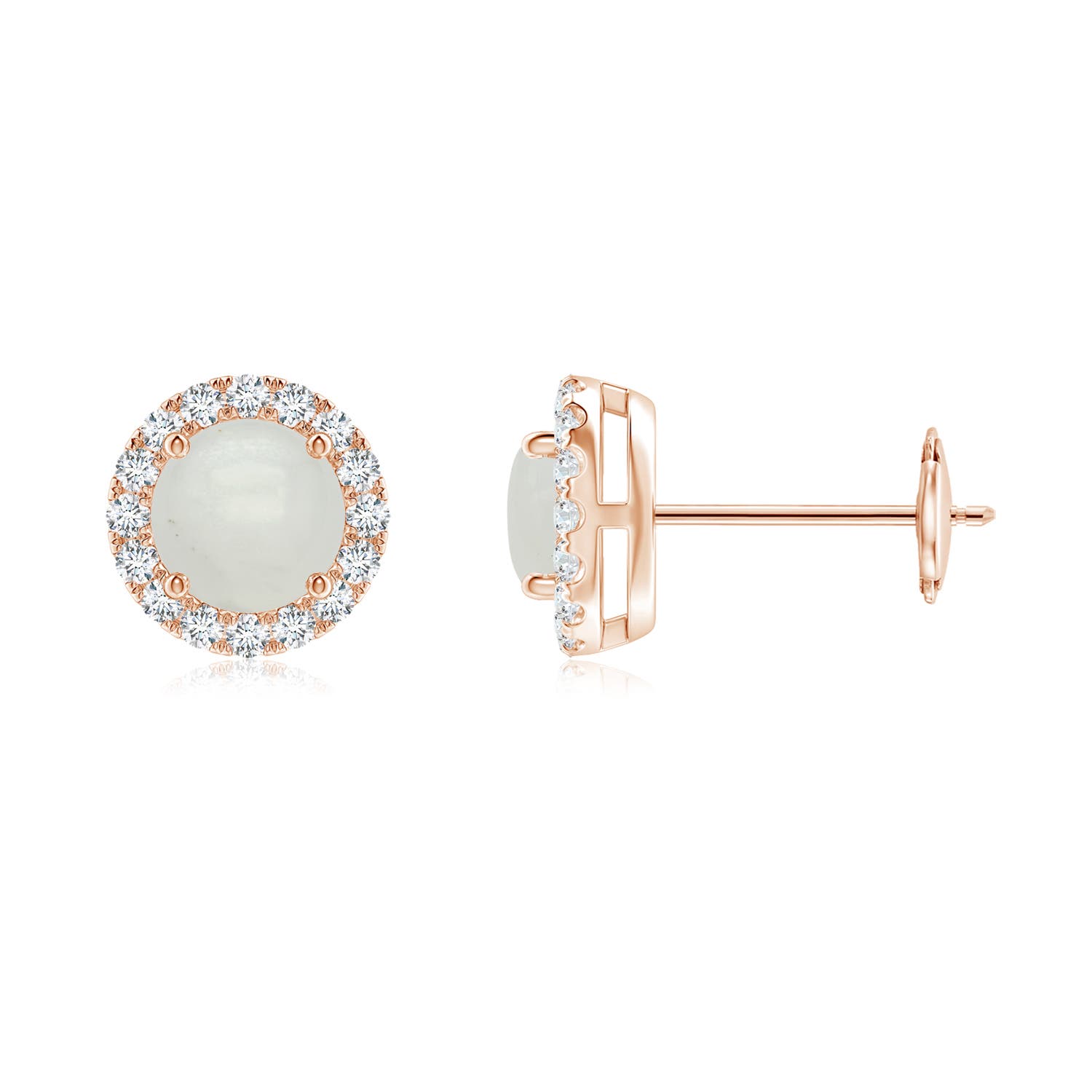 A - Moonstone / 1.16 CT / 14 KT Rose Gold