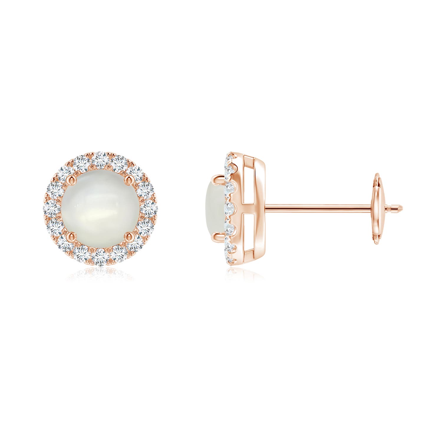 AAAA - Moonstone / 1.16 CT / 14 KT Rose Gold