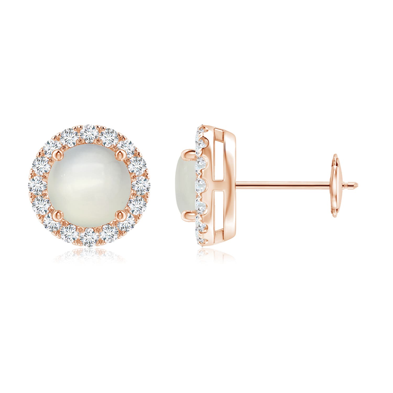 AAA - Moonstone / 1.98 CT / 14 KT Rose Gold