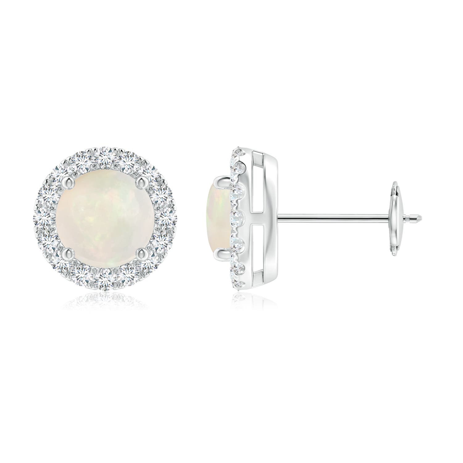 A - Opal / 1.38 CT / 14 KT White Gold