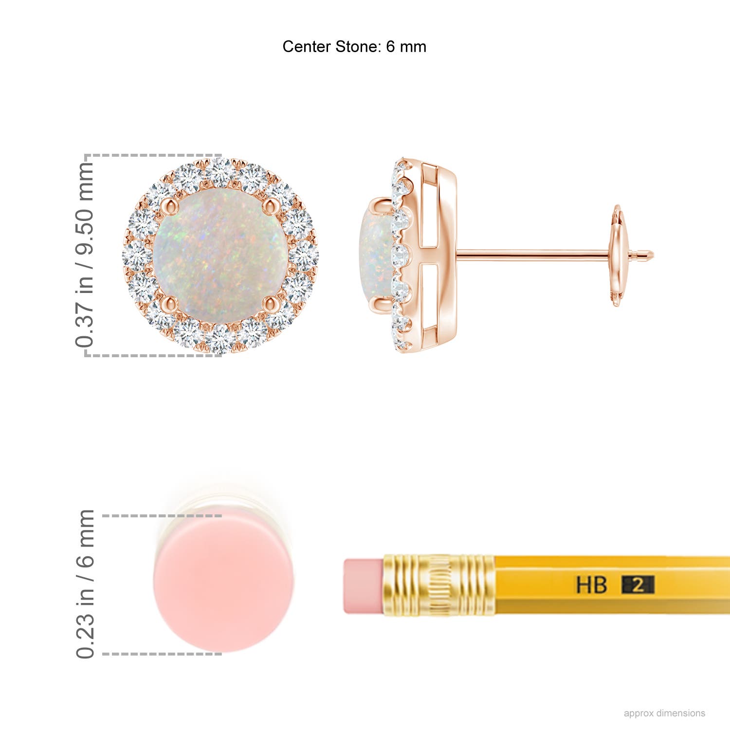 AA - Opal / 1.38 CT / 14 KT Rose Gold