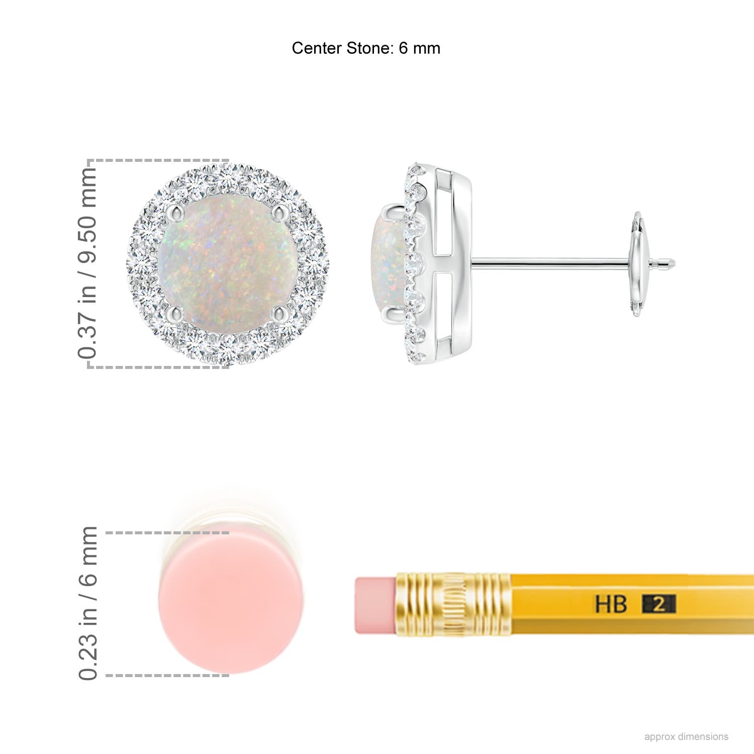 AA - Opal / 1.38 CT / 14 KT White Gold